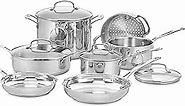 Cuisinart 11-Piece Cookware Set, Chef's Classic Stainless Steel Collection 77-11G