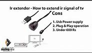 Ir extender - How to extend ir signal of tv