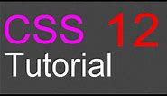 CSS Layout Tutorial - 12 - Finishing the buttons