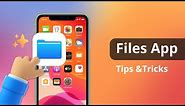 [Tips & Tricks] How Use Files App on iPhone/iPad | iOS Files Manager Guide 2021