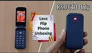 Lava Flip Phone Unboxing And Features - Price Rs.1640