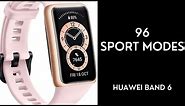 All 96 Sport Modes on Huawei Band 6