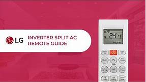 LG Inverter Split AC Remote Guide | Basic Functions