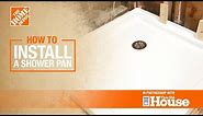 How to Install a Shower Pan | The Home Depot with @thisoldhouse