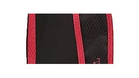 Five Star Pencil Pouch, Pen Case, Fits 3 Ring Binder, Multi-Pocket Pouch, Black/Red (50162CE8)