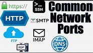Common Network Ports and Protocols