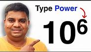 How To Type Power Numbers On Keyboard