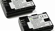Wasabi Power LP-E6, LP-E6N Battery (2-Pack) for Canon EOS 5D Mark II/III/IV, 5DS, 5DS R, 6D, 6D Mark II, 7D, 7D Mark II, 70D, 80D, 90D, R, R5, R5C, R6, Ra, XC10, XC15, BMPCC 4K, BMPCC 6K