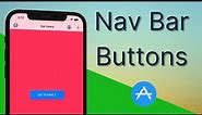Swift: Navigation Bar Buttons (2023, Xcode 12, Swift 5) - iOS Development for Beginners