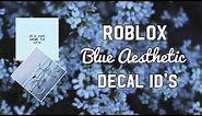 Roblox Blue Aesthetic Decal ID’s