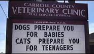 The Funniest Outdoor Signs From This Vet Clinic That Dad Joke Lovers Will Appreciate