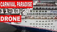 Carnival Paradise Drone Footage @ Port Tampa Cruise Port. CARNIVAL PARADISE, Carnival Cruise