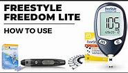 Check blood sugar with FreeStyle Freedom Lite meter