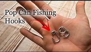 How to Make a Fishing Hook out of an Aluminum Pop Can Tab & Paper Clip-- Survival Fishing Hook Hack