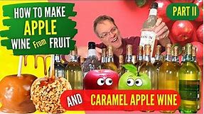 How to make Apple Wine and Caramel Apple Wine - Wine from Fruit - Apple Wine Recipe - Part II