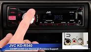 JVC KD-R540 Car Stereo | iPod & iPhone Ready w/ Pandora Support