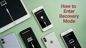 How to Put iPhone in Recovery Mode, ANY iPhone/iPad (With or Without Buttons)