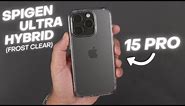 iPhone 15 Pro Case - Spigen Ultra Hybrid (Frost Clear)
