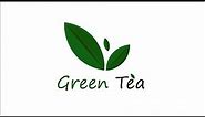 Adobe illustrator 2019 - How to create a Green tea Logo Design #2
