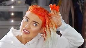 I dye my hair neon orange wtf