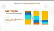 How to make a comparison chart in Excel | Comparison data chart | Compare quarterly sales