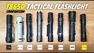 18650 Tactical Flashlight Comparison (ACEBEAM, OLIGHT, KLARUS, FENIX, SOFIRN, WURKKOS, THRUNITE)