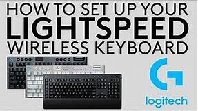 How to set up your Logitech LIGHTSPEED Keyboard