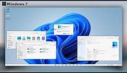 Windows 11 Theme For Windows 7 || Make Windows 7 Look Like Windows 11 || Windows 7 Ultimate