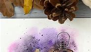 How to Draw a Lantern and Pumpkins | Christmas Tutorial for Watercolor Sketching Beginners