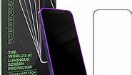 Luminous Screen Protector for iPhone 11 Pro Max/XS Max 6.5 inch Glow In The Dark Tempered Glass (Purple)