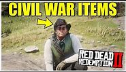 RDR2 CIVIL WAR HAT & CIVIL WAR KNIFE LOCATION (RARE ITEMS RED DEAD REDEMPTION 2)
