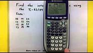 Statistics - Compute the interquartile range using the TI-83/84 calculator