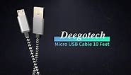 Micro USB Cable, 10ft 3 Pack Extra Long Charging Cord