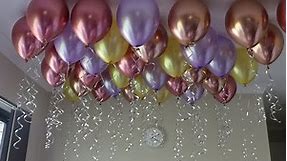Easiest way to put balloons in the ceiling - without helium