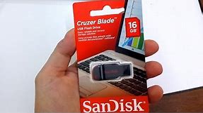 SanDisk Cruzer Blade 16GB USB Stick: Unboxing & Quick Hands On