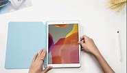 SIWENGDE Compatible Apple iPad 9.7 Case 2018/5th Gen 2017, Slim Soft Silicone Smart Trifold Stand Protective Cover, Gray