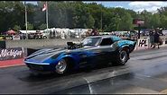 The Original Back in Black Corvette Funny Car 131 Drag Way September 7th 2019