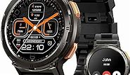 AMAZTIM Smart Watches for Men,60 Days Extra-Long Battery, 50M Waterproof, Military Bluetooth Call(Answer/Dial Calls)Fitness health Watch Compatible iPhone & Android, 1.43"HD AMOLED, AI Voice Assistant