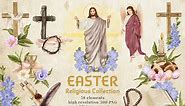 Religious Easter Clipart Jesus Risen