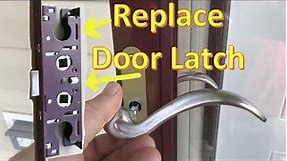 How to Replace DOOR LATCH Pella Storm Door Handle repair fix Broken Latch Assembly