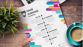 Top CV Mock-up /How to Make Beautiful CV Mock-up in Adobe Photoshop