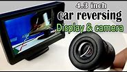 Car rear view camera with display unboxing & review