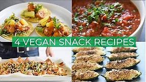 4 vegan snack recipes that are REALLY EASY TO MAKE!