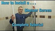 How to install a shower screen | Tutorial | Video Guide | DIY |