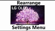 How To Customize And Rearrange Main Settings Menu On LG Smart TV