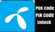 How to unlock puk code and pin on GP 2021