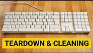 How to Clean Apple A1048 Keyboard - Teardown & Cleaning