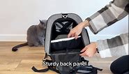 DCSP Pets Pet Carrier - Versatile Cat Carrier Converts to Backpack - Airline Approved Dog Bag Carrier with Mesh Widows - Suitable for Large Cats, Small Dogs - Soft Travel Carriers for Hiking, Walking