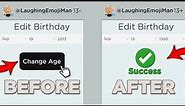 how to change your age on roblox *IF UNDER 13* (Mobile, PC 2022)
