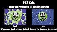 [#628] PBS Kids - Transformation ID Comparison (Dash vs. Dot)